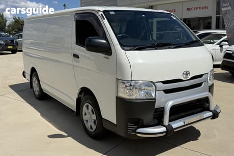 White 2017 Toyota HiAce Van Lwb