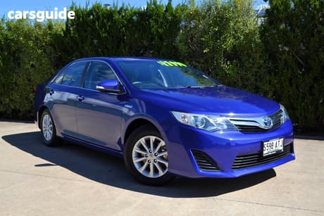 Blue 2012 Toyota Camry Sedan Hybrid H