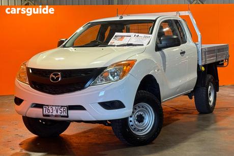 White 2015 Mazda BT-50 Freestyle Cab Chassis Xt (4X4)
