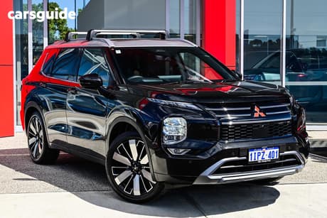 Black 2025 Mitsubishi Outlander Wagon Exceed Tourer 5 Seat (Awd)