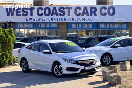 White 2017 Honda Civic Sedan Vti