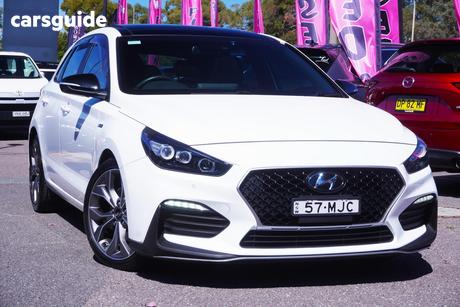 White 2022 Hyundai I30 Hatchback N Line Premium