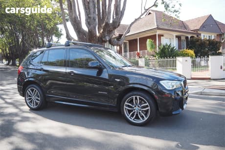 Black 2016 BMW X3 Wagon Xdrive 20D