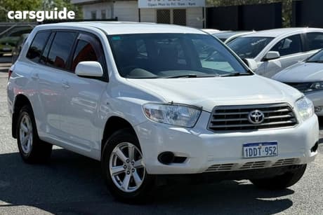 White 2009 Toyota Kluger Wagon Altitude (Fwd)