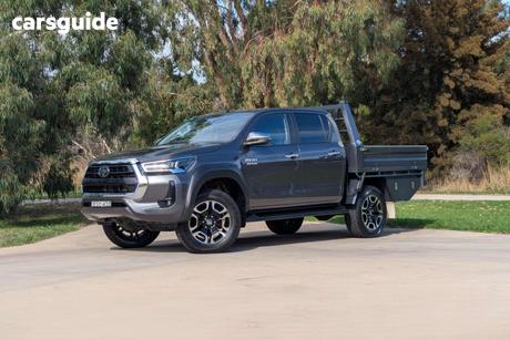 Grey 2021 Toyota Hilux Double Cab Chassis Sr5 (4X4)