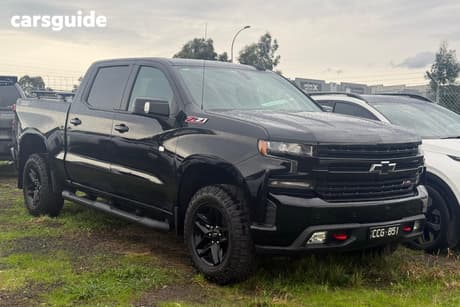 Black 2022 Chevrolet Silverado Crew Cab Utility 1500 Lt Trail Boss