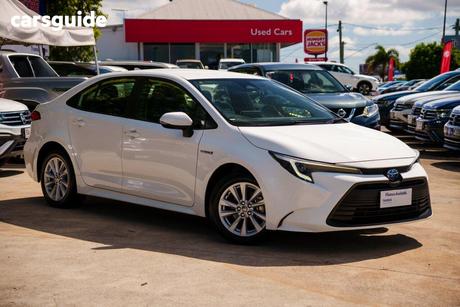 White 2023 Toyota Corolla Sedan Ascent Sport Hybrid
