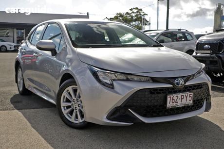 Silver 2022 Toyota Corolla Hatchback Ascent Sport Hybrid