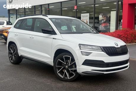 White 2020 Skoda Karoq Wagon 140Tsi Sportline (4X4)