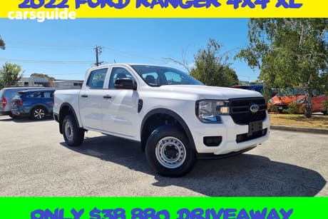 White 2022 Ford Ranger Double Cab Pick Up Xl 2.0 (4X4)