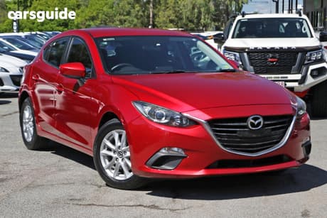 Red 2013 Mazda 3 Hatchback Maxx
