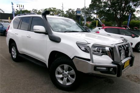 White 2022 Toyota Landcruiser Prado Wagon Gxl