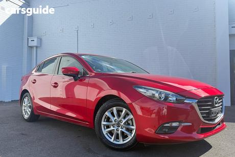Red 2016 Mazda 3 Sedan Touring