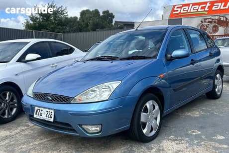 Blue 2003 Ford Focus Hatchback Cl
