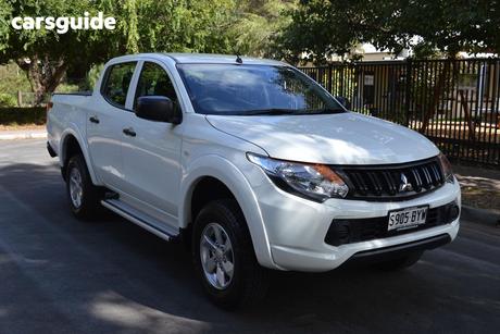 White 2018 Mitsubishi Triton Dual Cab Utility Glx Plus (4X4)