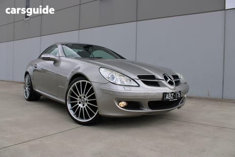 Beige 2007 Mercedes-Benz SLK200 Convertible Kompressor