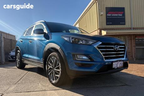 Blue 2018 Hyundai Tucson SUV ELITE (FWD) TL3 MY19