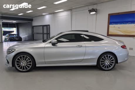 Silver 2016 Mercedes-Benz C300 Coupe