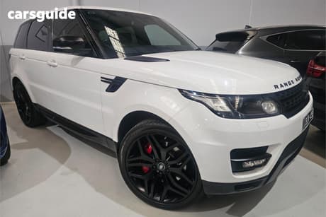 White 2015 Land Rover Range Rover Sport SUV SDV8 HSE 4X4