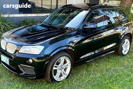 Blue 2011 BMW X3 Wagon Xdrive 30D Lifestyle