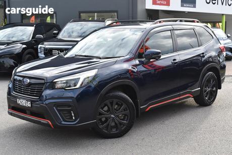 Blue 2021 Subaru Forester Wagon 2.5I Sport (Awd)