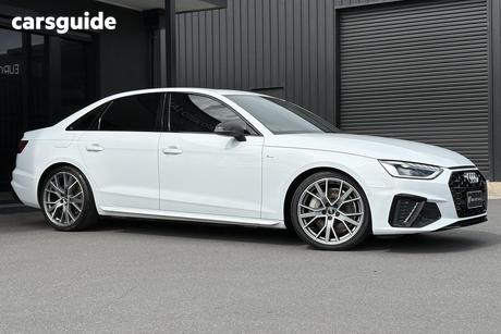 White 2021 Audi A4 Sedan 45 Tfsi Quattro S Line Mhev