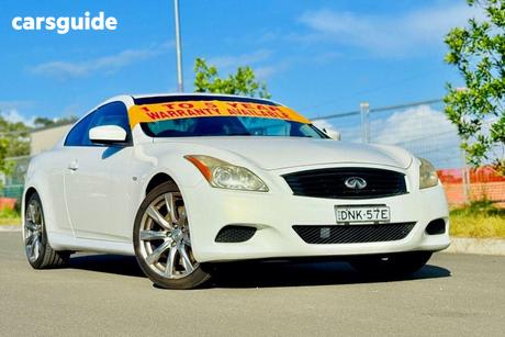 White 2009 Infiniti G37 Coupe S PREMIUM V6 3.7L COUPE TYPE S NISSAN SKYLINE