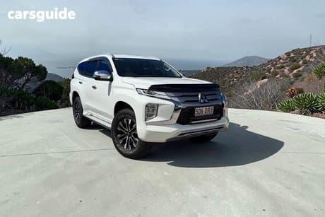 White 2021 Mitsubishi Pajero Sport Wagon Exceed (4X4) 7 Seat