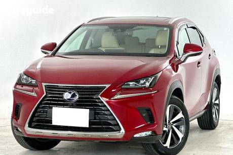 Red 2020 Lexus NX300H Wagon Sports Luxury Hybrid (Awd)