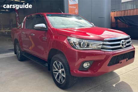 Red 2018 Toyota Hilux Ute Tray SR5