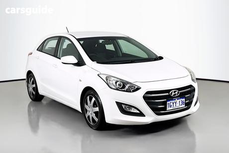 White 2017 Hyundai I30 Hatchback Active