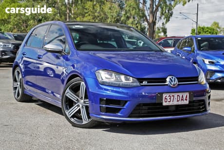 Blue 2016 Volkswagen Golf Hatchback R