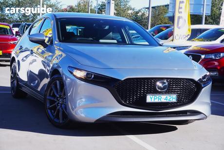 Silver 2021 Mazda 3 Hatchback G20 Touring