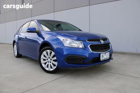 Blue 2016 Holden Cruze Hatchback Equipe