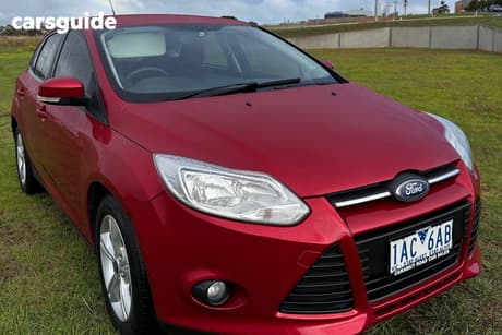 Red 2013 Ford Focus Hatchback Trend