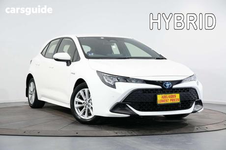 White 2024 Toyota Corolla Hatchback Ascent Sport Hybrid