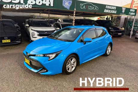 Blue 2021 Toyota Corolla Hatchback Ascent Sport Hybrid