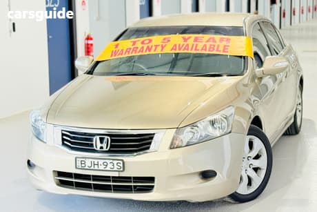 Beige 2008 Honda Accord Sedan V6