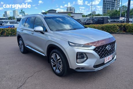 Silver 2020 Hyundai Santa FE Wagon Highlander Crdi Burg (Awd)