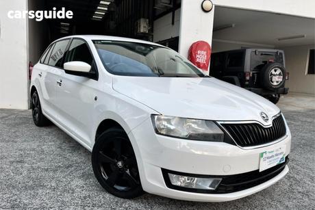 White 2014 Skoda Rapid Spaceback Wagon Ambition 77 Tsi
