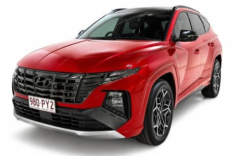 Red 2022 Hyundai Tucson Wagon Highlander N Line (Awd)