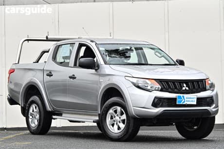 Silver 2017 Mitsubishi Triton Dual Cab Utility Glx Plus (4X4)