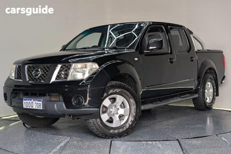 Black 2011 Nissan Navara Dual Cab Pick-up St (4X4)