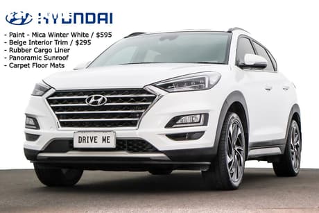 White 2019 Hyundai Tucson Wagon Highlander (Awd)