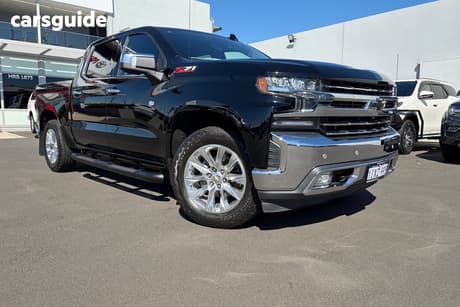 Black 2020 Chevrolet Silverado Crew Cab Utility 1500 Ltz Premium Edition