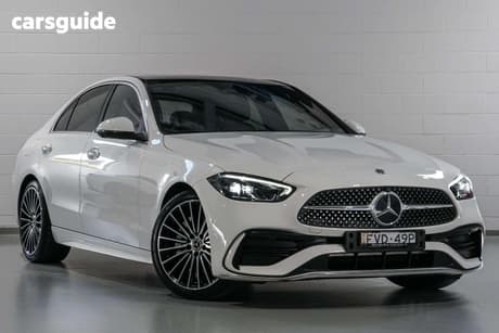 Blue 2021 Mercedes-Benz C200 Sedan Edition C Mhev