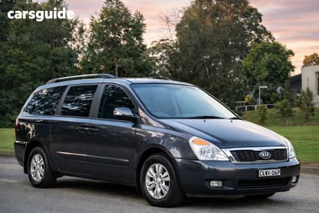 Grey 2012 Kia Grand Carnival Wagon Platinum