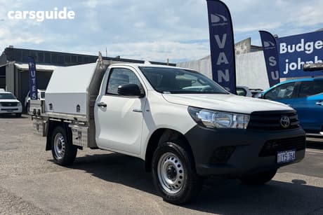 White 2021 Toyota Hilux Cab Chassis Workmate Hi-Rider