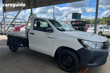 White 2021 Toyota Hilux Cab Chassis Workmate