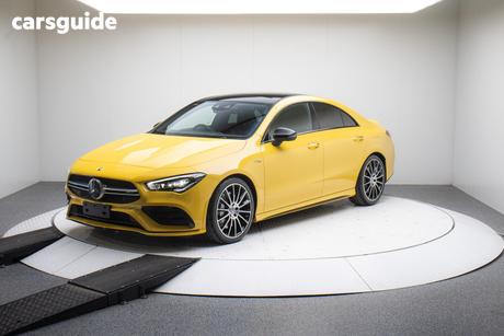 Yellow 2022 Mercedes-Benz CLA35 Coupe 4Matic